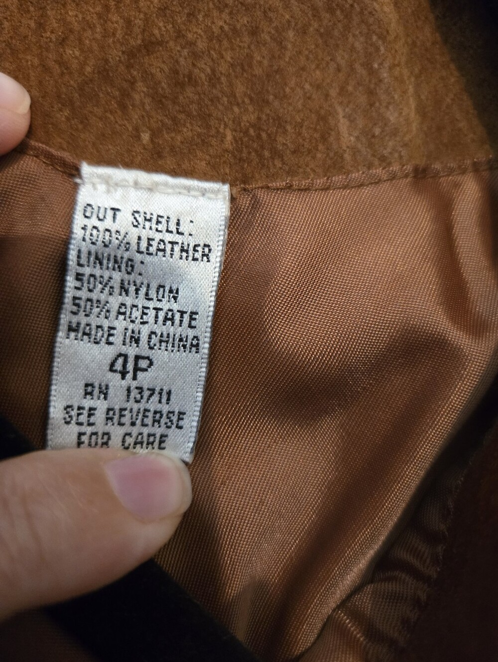 Vintage Valerie Stevens Suede Single-Button Blazer in Brown Jacket 4P - Picture 4 of 11
